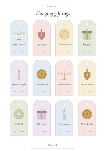 Preview of Hanging gift tags