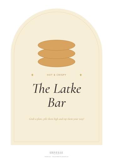 Preview of Latke bar sign + labels