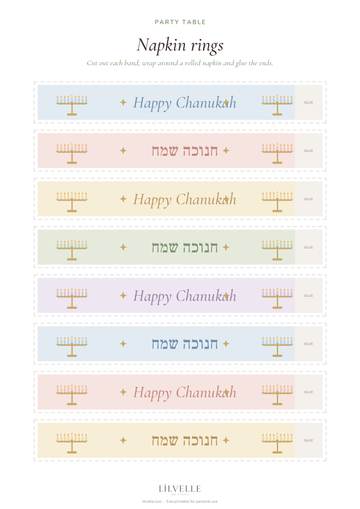 Preview of Chanukah napkin rings