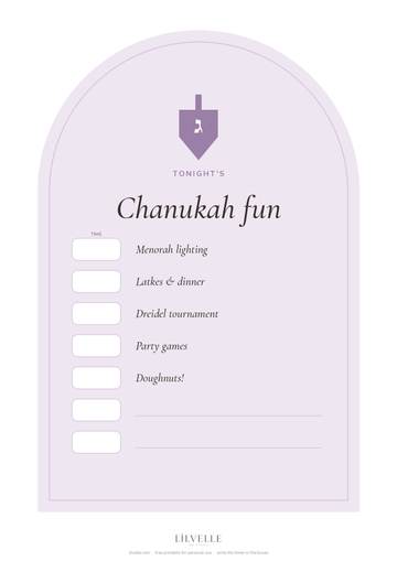 Preview of Tonight’s Chanukah fun sign